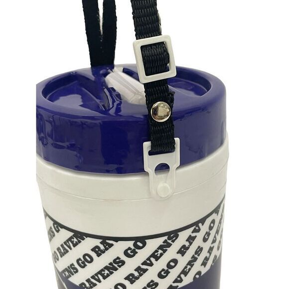 NFL Baltimore Ravens Plastic Thermos with Strap, 1 Liter - Picture 5 of 8